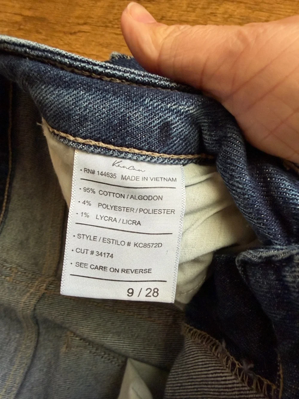 KANCAN HIGH RISE HEM DETAIL ANKLE SKINNY - Picture 5 of 6